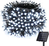 Instalatie De Craciun, Cu Incarcare Solara, 1200 LED-uri Mari, Alb Rece, 120 m Lungime