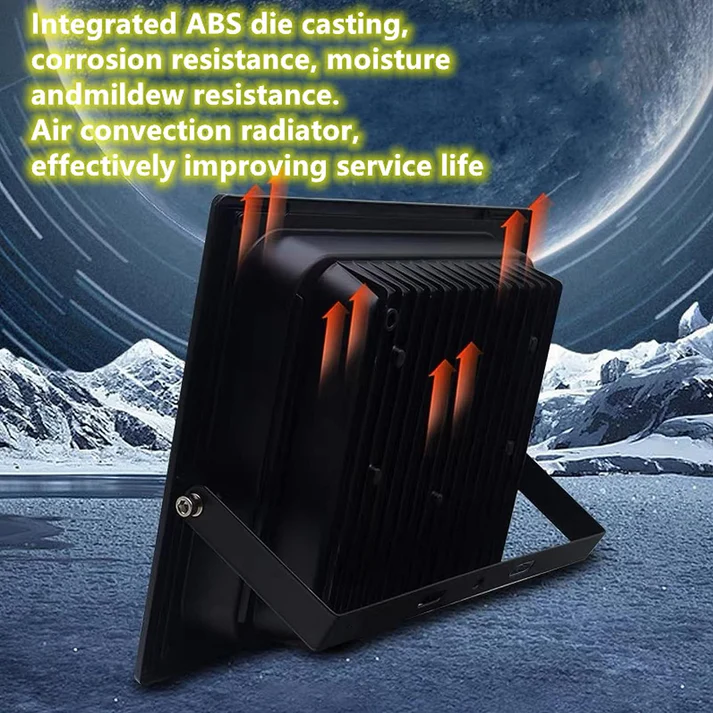 1+1 GRATIS: Proiector LED Cu Panou Solar VELORA, 100W, Control Prin Telecomanda, Senzor Crepuscular + Accesorii+Lampa Solara 100x Led CADOU