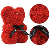CADOU de Valentine's Day: Ursulet din trandafiri de sapun in cutie cadou, Inaltime 25cm