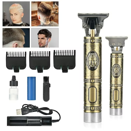 OFERTA 1+1 GRATIS: Masina PROfesionala Viking X de tuns sau contur cu 2 ore autonomie si 4 capete CADOU
