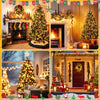 1+1 GRATIS:Instalatie De Craciun, Tip Rola, Cu 500 LED-uri Mari, Interior sau Exterior, Rezistenta La Vreme Rea, 50 m, Alb Cald