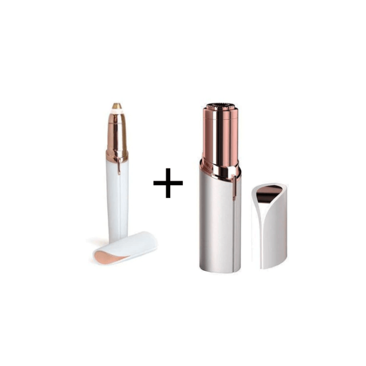 Set Epilator Facial Si Epilator Sprancene  Cu Incarcare USB