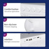Statie 3 in 1 cu Lumina Ambientala RGB, Boxa Bluetooth si Incarcare Wireless Pentru Telefon, Alb