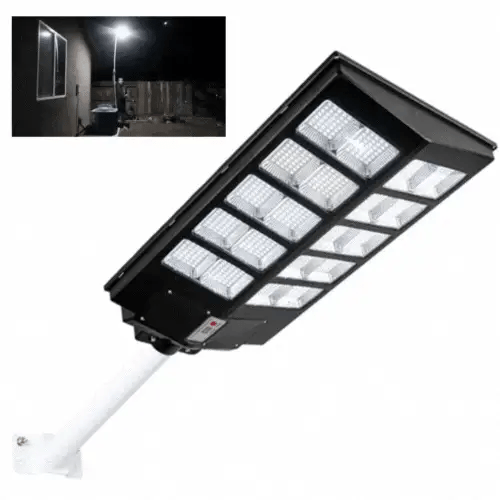 PACHET PROMOTIONAL: Stalp Stradal Cu Incarcare Solara VELORA, Panou Solar Integrat,  Putere Mare 1000W + Stalp De Sustinere CADOU + Acesorii