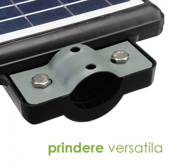 PACHET PROMOTIONAL: Stalp Stradal Cu Incarcare Solara VELORA, Panou Solar Integrat,  Putere Mare 1000W + Stalp De Sustinere CADOU + Acesorii