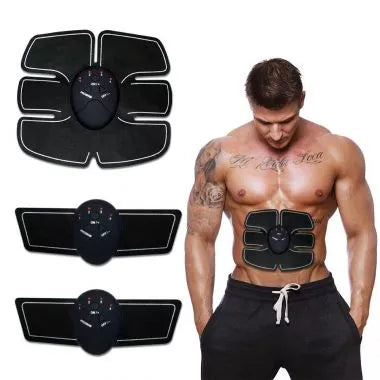 PACHET PROMO: Aparat Fitness Cu Electrostimulare Pentru Abdomen Si Brate 1+1 CADOU