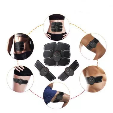 PACHET PROMO: Aparat Fitness Cu Electrostimulare Pentru Abdomen Si Brate 1+1 CADOU
