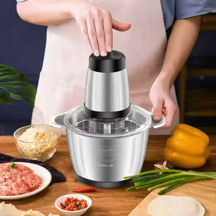 Tocator Electric Multifunctional,Capacitate 5L, Pentru Carne, Fructe si Legume, Bol Din Inox,Putere 500W