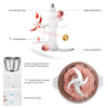 Tocator Electric Multifunctional,Capacitate 5L, Pentru Carne, Fructe si Legume, Bol Din Inox,Putere 500W