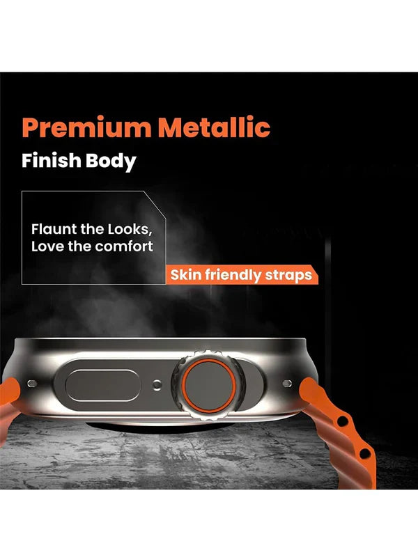 Smartwatch Ultra II cu Incarcator Wireless, Notificari Apel si Retele Sociale + Monitorizare Sanatate