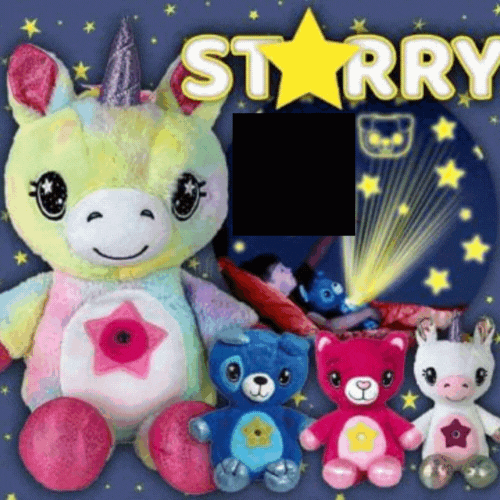Unicorn De Plus, Cu Functie De Lampa De Noapte, Model Cer Instelat
