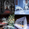 1+1 GRATIS: Instalatie De Craciun, Tip Rola, Cu 1000 LED-uri Mari, Interior sau Exterior, Rezistenta La Vreme Rea, 100 m,Alb Rece
